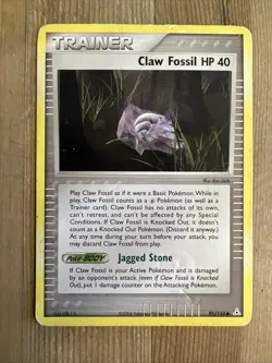 Claw Fossil - 91/110 - Common English Pokemon EX Holon Phantoms DMG - Image 1