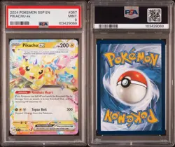 2024 Pokemon Surging Sparks PIKACHU EX 57/191 PSA 9 MINT - Image 3