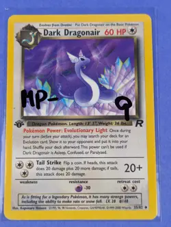 Dark Dragonair - 33/82 - Uncommon Team Rocket 1st Edition - Pokemon - MP - Image 3