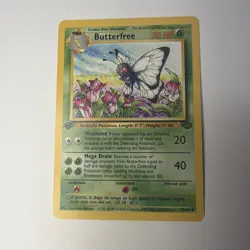 Pokemon Butterfree 33/64 FIRST EDITION jungle non holo near mint vintage TCG - Image 1