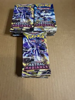 LOT OF 28 POKEMON ASTRAL RADIANCE FACTORY SEALED BOOSTER PACKS ALL 5 ARTS - Image 3