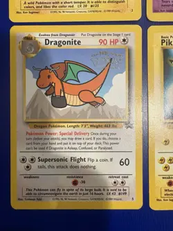 1999 Pokemon the First Movie Black Star Dragonite, Mewtwo, Pikachu, & Electabuzz - Image 3