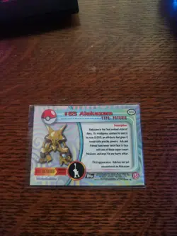 1999 Topps Pokemon TCG #65 Alakazam Series 1 Edition Non-Foil - Image 4