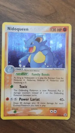 Pokemon TCG Nidoqueen Holo Rare 9/112 Fire Red and Leaf Green - Image 1