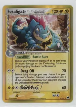 Feraligatr Holo Pokemon EX Dragon Frontiers #2 2006 - Image 1