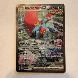 Roaring Moon EX 251/182SV04: Paradox Rift Special Illustration Pokemon TCG NM - Image 1