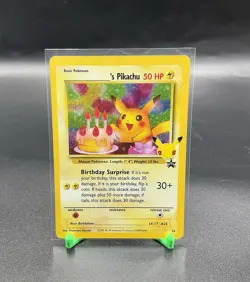 Birthday Pikachu Holo 24 Celebrations Classic Collection Pokemon 2021 MINT - Image 2