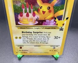 Birthday Pikachu Holo 24 Celebrations Classic Collection Pokemon 2021 MINT - Image 4