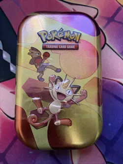 Pokemon Scarlet & Violet 151 Meowth & Hitmonchan Mini Tin Sealed New - Image 1