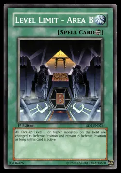 Level Limit - Area B SD3-EN024 Structure Deck: Blaze of Destruction - Image 1