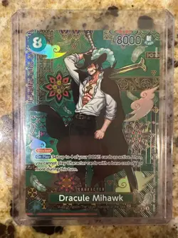 2026 One Piece OP14/EB04 Dracule Mihawk SP Alt Art OP12-030 SR Azure Sea’s Seven - Image 1