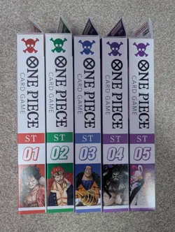 One Piece TCG SEALED ENGLISH Starter Deck Bundle ST-01 ST-02 ST-03 ST-04 ST-05 - Image 2