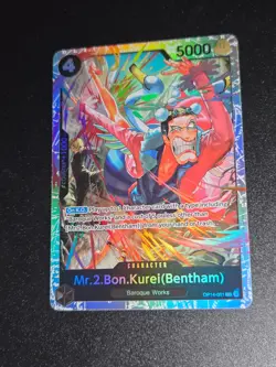 One Piece The Azure Sea’s Seven Mr.2.Bon.Kurei(Bentham) OP14-091 SR English - Image 1