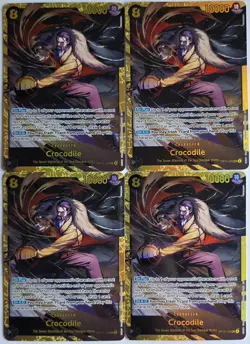 One Piece OPTCG English Crocodile SEC OP14-120 x4 Playset - NM - Image 1