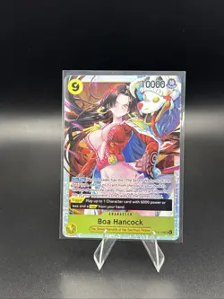 English One Piece CCG Boa Hancock SR OP14-112 The Azure Sea's Seven In-Hand - Image 1