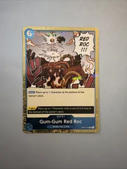 One Piece Card Game TCG PRB01 Gum-Gum Red Roc OP04-056 Rare M/NM Condition - Image 1