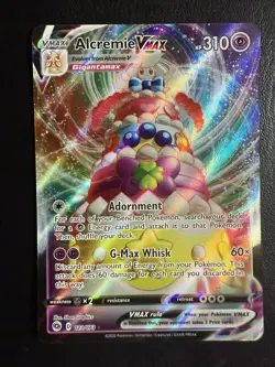 Alcremie VMAX Holo Pokemon Card Champions Path 023/073 NM Condition - Image 1