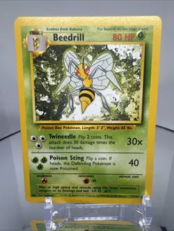 Beedrill 17/102 Base Set Pokemon Card 1999 Vintage WOTC Rare - Image 2