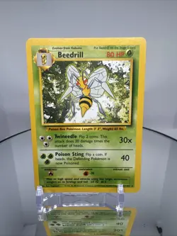 Beedrill 17/102 Base Set Pokemon Card 1999 Vintage WOTC Rare - Image 4