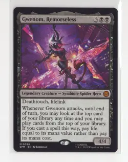 MTG Gwenom, Remorseless Regular Marvel's Spider-Man M 0056 Nm - Image 1