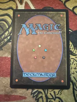 Mtg Magic Mercadian Masques Flaming Sword Misprint Extra Black Ink Error Card - Image 5