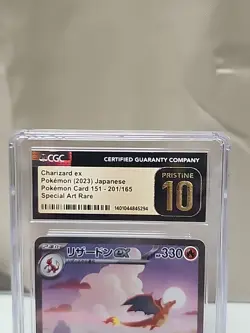 2023 POKEMON JPN POKEMON CARD 151 SPECIAL ART RARE CHARIZARD EX CGC 10 PRISTINE - Image 2