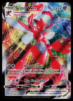 Pokemon Card - Scizor VMAX Darkness Ablaze 119/189 Ultra Rare - Image 1