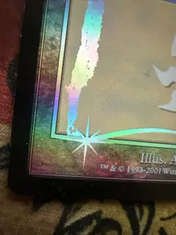 Mtg Magic Japanese Odyssey Foil Missing Ink Factory Error Foil Misprint Card - Image 4