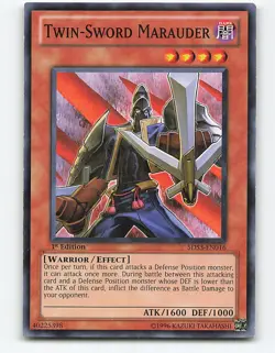 Twin-Sword Marauder #5DS3-EN016 1st Edition Yugioh Card - Image 1