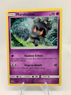 Marshadow SM93 Black Star Promo Cosmos Holo NM Pokemon Card - Image 1