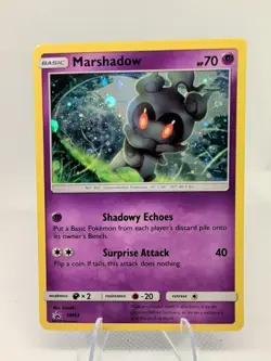Marshadow SM93 Black Star Promo Cosmos Holo NM Pokemon Card - Image 2