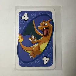 Charizard - # 4 Blue - Japanese Uno Deck Promo Rare Near Mint Pokemon Card - NM - Image 1