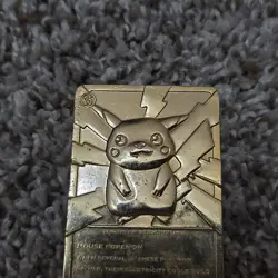 Burger King Pokemon 23k Gold Plated Pikachu #25 Trading Card 1999 - Image 5