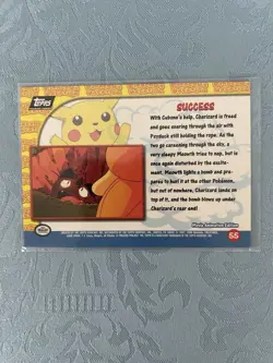 Topps Pokemon Card PIKACHU'S VACATION Success #55 Movie Animation Edition - Image 2