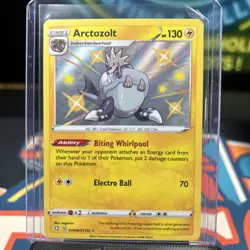 Pokemon TCG Arctozolt Shining Fates SV046/SV122 Holo Shiny Holo Rare Card - Image 3