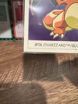 2000 Charizard Pokemon Sticker Cards Dunkin Boomer #6 Nice Shape! US Seller - Image 5
