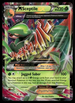 Pokemon Cards M Sceptile EX 8/98 Ancient Origins Holo Rare EX NM - Image 1
