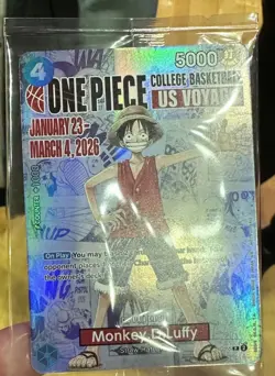 College basketball promo: One Piece Card Game Monkey D. Luffy Holo - Image 1