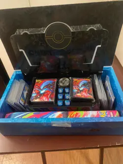 Pokemon Mega Charizard X EX Collection Card Lot with Box, Sleeves, Dice, Coin - Image 2
