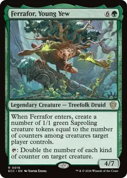 x1 Ferrafor, Young Yew R MTG Commander: Lorwyn Eclipsed M/NM, English - Image 1