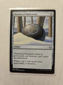 Weathered Runestone - Kaldheim - Uncommon - Artifact - Image 1