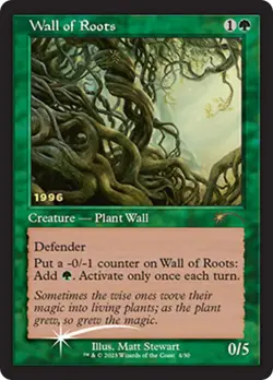 MTG Foil - Wall of Roots - P / NM / English - Image 1