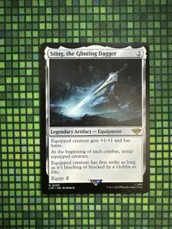 MTG Sting, the Glinting Dagger #0250 Rare UB: The Lord of the Rings (LTR) - Image 1