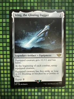 MTG Sting, the Glinting Dagger #0250 Rare UB: The Lord of the Rings (LTR) - Image 2