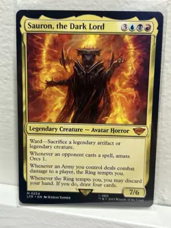 MTG - Sauron, the Dark Lord _ LTR _ Regular Mythic #0224 - Image 1