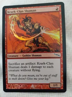 MTG [Magic the Gathering] FOIL Krark-Clan Shaman [Commander] [Modern] NM/M - Image 1