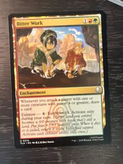 Bitter Work MTG Avatar: The Last Airbender NM Magic Regular - Image 1