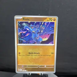 Riolu 50/131 Pokemon TCG Prismatic Evolutions Masterball Holo Near Mint - Image 1
