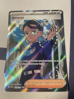 Amarys Prismatic Evolutions Ultra Rare Trainer Pokemon TCG SV 132/131 - Image 1