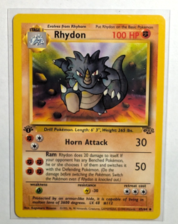 Rhydon 45/64 Jungle Set 1st Edition 1999 Vintage Pokemon TCG~ LP - Image 1